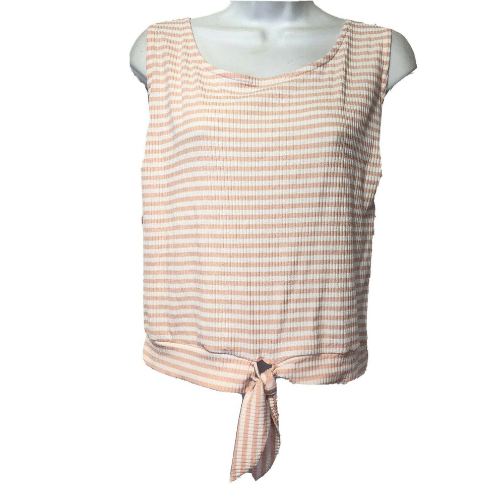 Forever 21 pink stripe sleeveless top size 3X